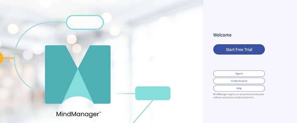 Sign into MindManager