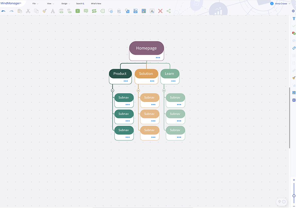 Make a web diagram - step 3