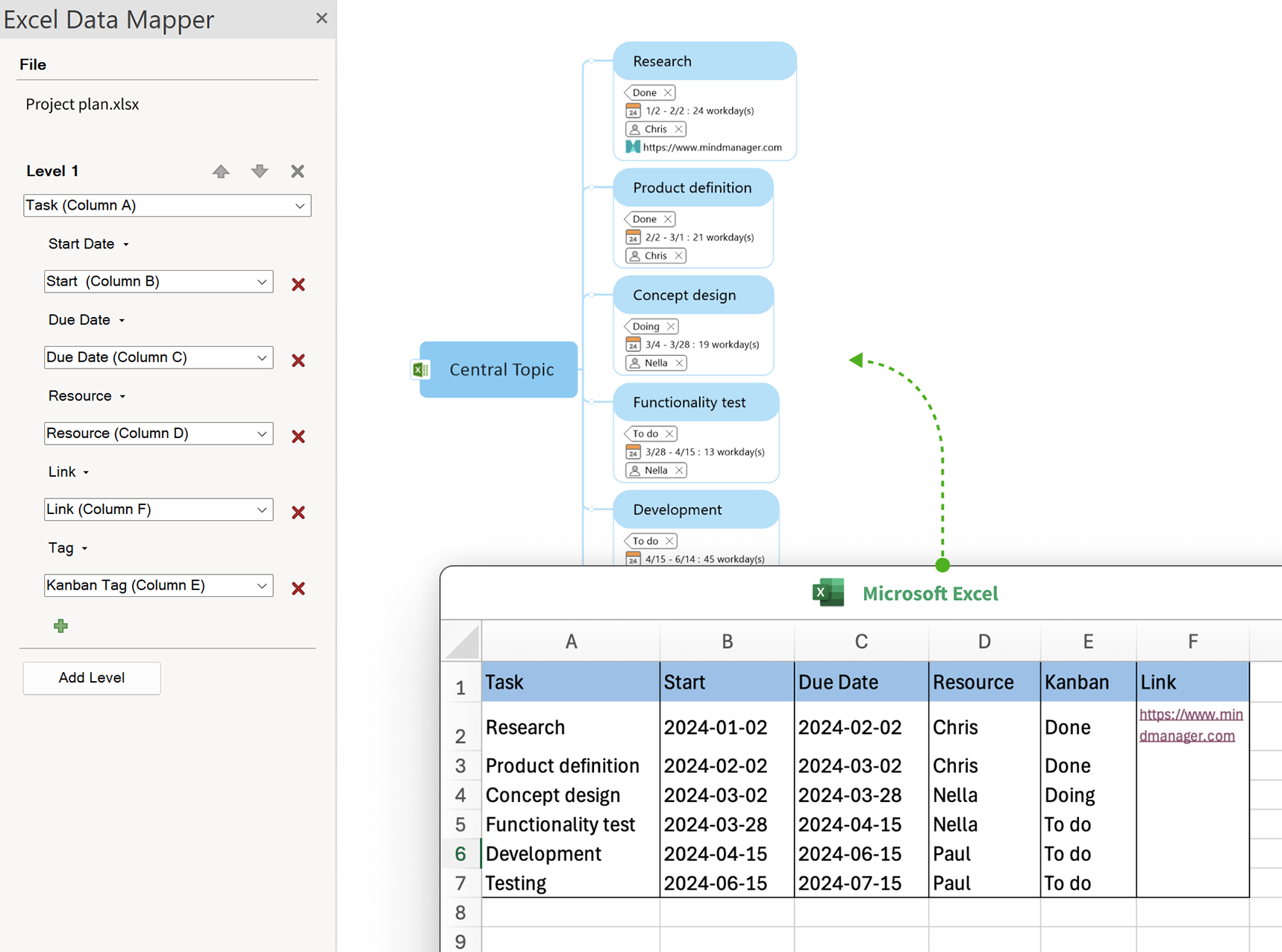 Excel Data Mapper