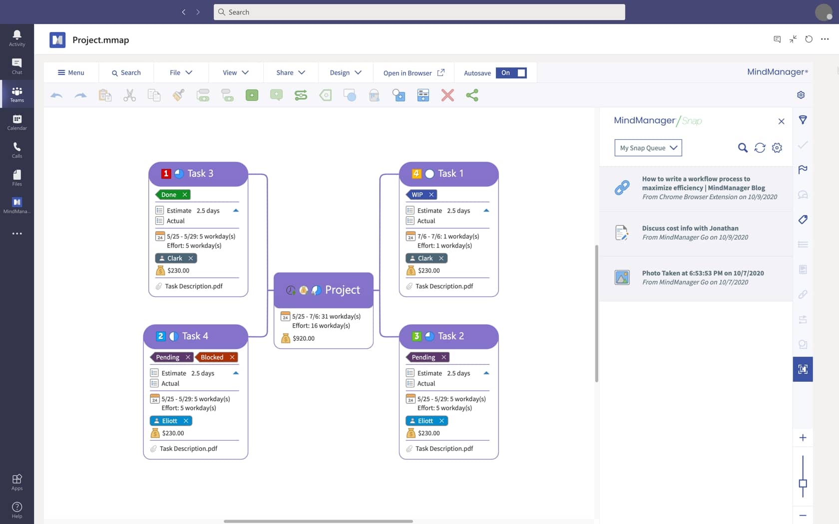 MindManager for Microsoft Teams