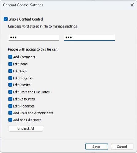 Contrôle du contenu 2