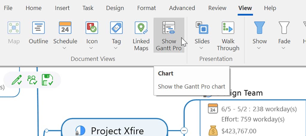 Add tasks, resourcing, costing and more to your project